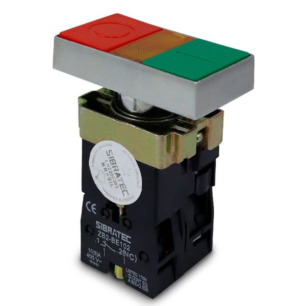 Botão Duplo | Liga/desliga | Iluminado Metálico | Bw8365 | 22